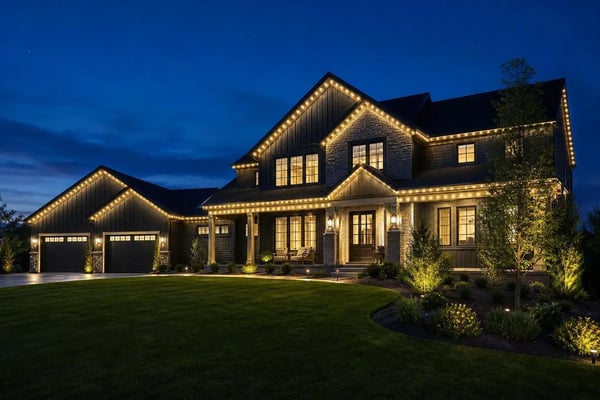 Orion X soffit lights in warm white