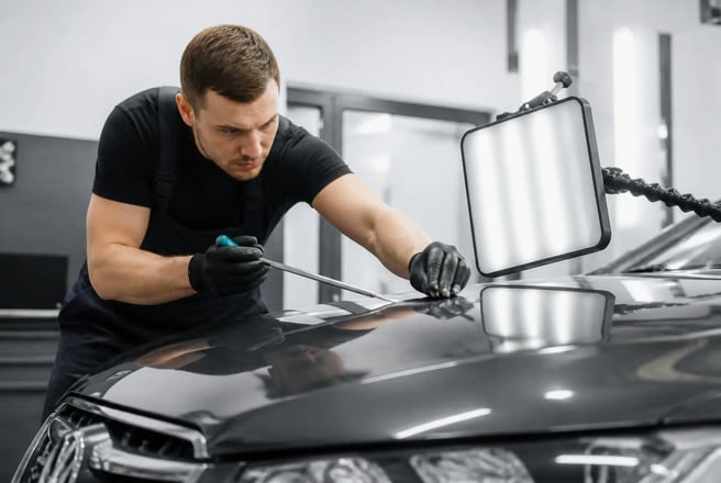Hail damage restoration